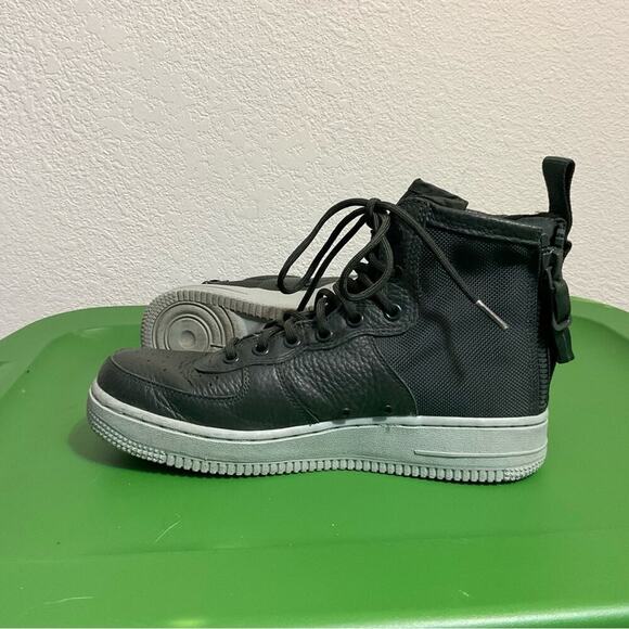 Nike Air Force SF-AF1 mid sneakers women 8 green nylon High-top - Picture 6 of 10